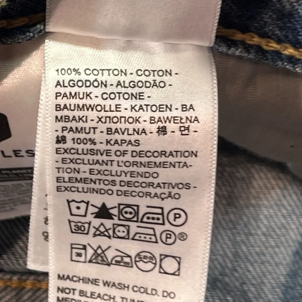 Levis Womens '94 Baggy Wide Leg Denim Jeans Light Wash Size 24x31